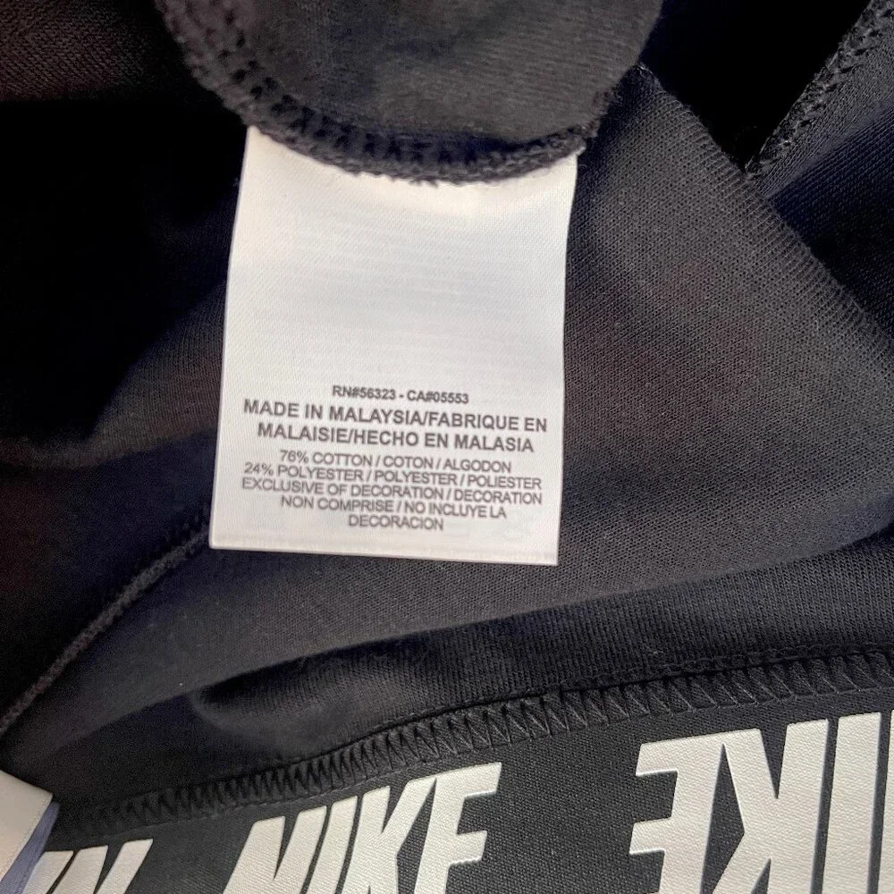 NWT NIKE Croped Jersey High Waist PANT SNKR 884410-010 Black S - Picture 12 of 13